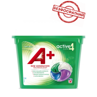 Капсули для прання А + 4в1 Optimal для всіх типів тканин, 38 шт